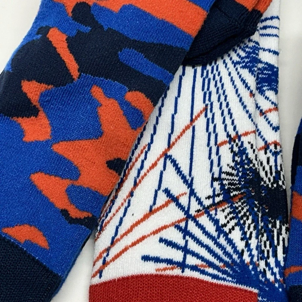 Northeast Outfitters Ski Socks Lot of 4 (2 Pair Each) Blue Snowsport Socks (I1)